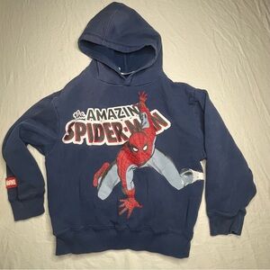 Marvel Spider-Man Kids Size 8 COTTON ON KIDS Blue Pullover Sweatshirt PRELOVED